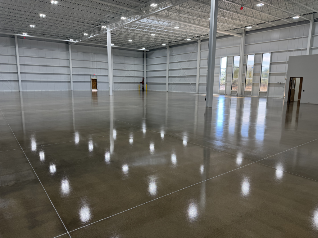 polished concrete floor